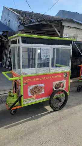 Gerobak gorengan/tahu crispy/ayam goreng/sosis-DLL / Grobak Bekas