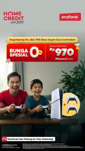 Update ke PS5 cicilan home credit indonesia