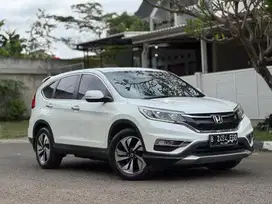 HONDA CRV PRESTIGE 2.4 AT AUDIOFENDER 2016 PUTIH ISTIMEWA PAJAK PANJNG