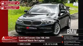 BMW G30 530i Luxury Line NIK 2018 Sunroof Black On Cognac