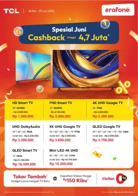 TV UHD mulai dari 1.999.000