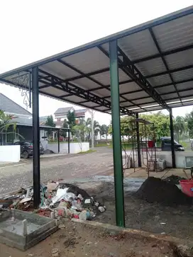 Kanopi baja besi hollo