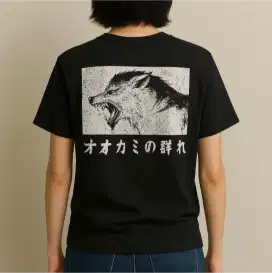Kaos wolf pack hitam
