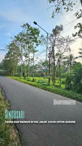 Tanah siap bangun di raya gunung jati Jabung Singosari Malang