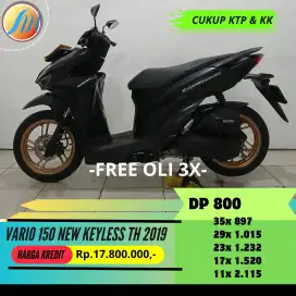 HONDA VARIO 150 NEW KEYLESS TH 2019 FREE KIRIM SEJABODETABEK