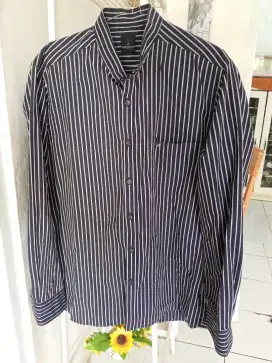 Kemeja kerja motif garis size L