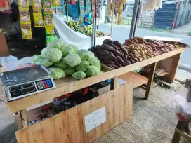 Meja Lapak Jualan Baru 3 Meter