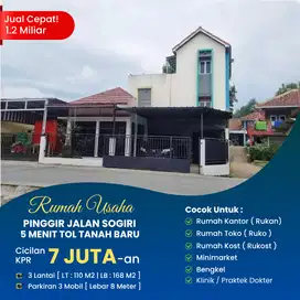 Rumah Usaha Cocok untuk Ruko / Kantor / Bengkel / Klinik / Minimarket