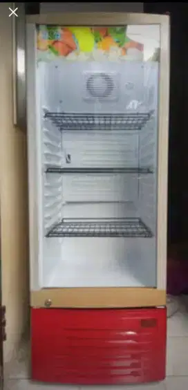 SHOWCASE RSA 3 RAK RUBY-DL 160 LITER SIAP PAKAI/ NETT
