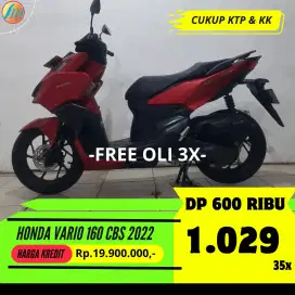 HONDA VARIO 160 CBS 2022 KREDIT DP 600RB ANGSURAN SANGAT TERJANGKAU