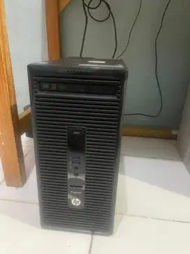 PC hp Prodesk 490 G2 lengkap monitor, PC, Keyboard, Mouse.