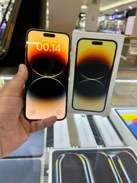 iPhone 14 Pro Max 256GB Gold Fullset lengkap eks iBox BH 88%
