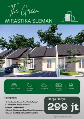Rumah mulai 299 jutaan di sleman