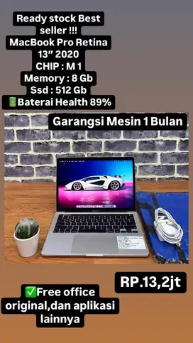 MacBook Pro M1 13” 2020,Spek Costum