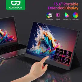 GOOJODOQ Portable Monitor Touch Screen 15.6'' 1920*1080P 4K