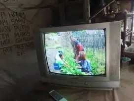 jual tv 21in samsung harga 300 nego siap antar