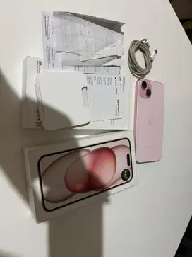 Iphone 15 plus 256 ibox fulset garansi on bulan ini