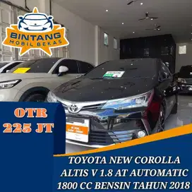 TOYOTA NEW COROLLA ALTIS V 1.8 AT CVT AUTOMATIC 1800 CC TAHUN 2018