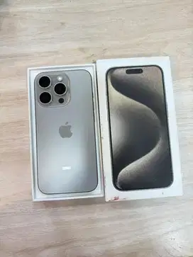 Iphone 15Pro 128Gb Natural Titanium Resmi Second