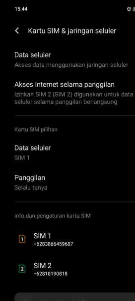 Dijual nomor cantik XL