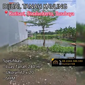 Tanah Investasi Developer Kavling Kutisari Utara Besar Siwalankerto