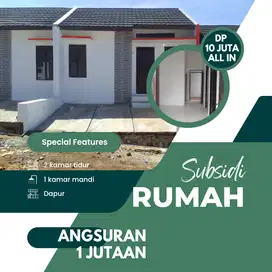 Rumah subsidi Dp murah angsuran ringan