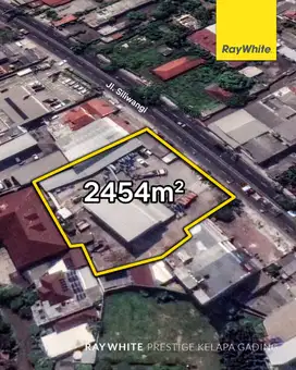 Luas Tanah 2454 m2, Ex Workshop, Tanah di Bekasi Barat, Bekasi