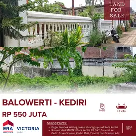 Dijual Tanah di Balowerti Kota Kediri Pagar tembok keliling, lokasi st