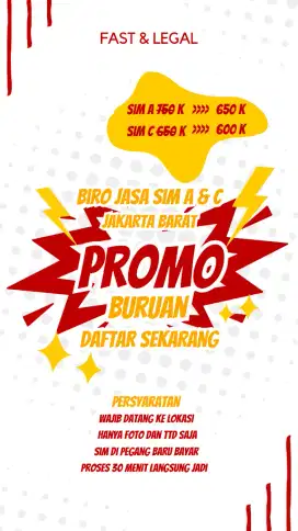 SIM A DAN SIM C PROSES CEPAT