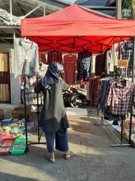 Jual tenda dan gawang gantungan baju