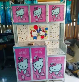 RAK PIRING HELLO KITTY 3 PINTU