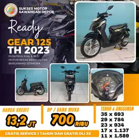 CASH KREDIT DP MURAH YAMAHA GEAR 125 TAHUN 2023 UNIT MULUS BERGARANSI
