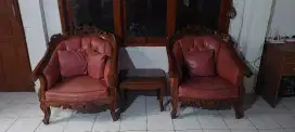 Satu Set Sofa Jati minus bungkus sobek