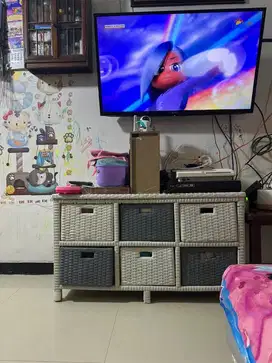 Buffet rotan tv rak serbaguna