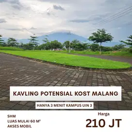 Kavling Potensial Kost dan Villa Hanya 3 Menit Kampus UIN 3 Malang