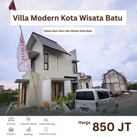 Villa Modern Batu Dekat Wisata, Fasilitas Lengkap Ada Kolam Renang