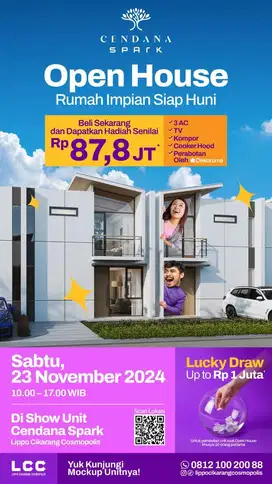 RUMAH CENDANA SPARK AT LIPPO CIKARANG
