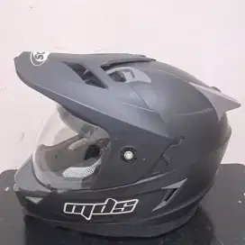 Helm Full Face Supermoto MDS Super Pro Black Doff Size L