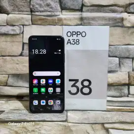 Oppo A38 6/128 4G Black Fulset segel mulus 98% Garansi panjang