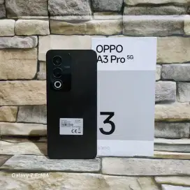 Oppo A3 Pro 5G 8/256 Black Fulset segel mulus 98% Garansi panjang