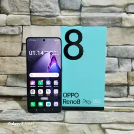 Oppo Reno 8 Pro 5G 12/256 Fulset segem mulus 98%,minus LCD bercak