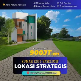 Kost Dekat Kampus UIN 3 – Full Furnish, 10 Kamar, SHM, Siap Untung