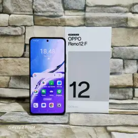 Oppo Reno 12F 4G 8/256 Fulset segel mulus 98% Garansi