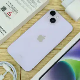 iPhone 14 128 GB Purple ex Garansi Resmi Indonesia SA/A [ Fullset ]
