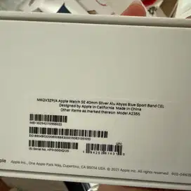 Apple Watch SE 40mm Silver Alu Abyss Blue Sport Band CEL