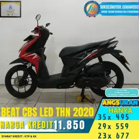 Beat CBS LED murah bergaransi cash/kredit free oli