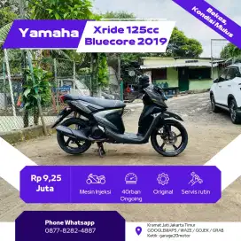 Yamaha Xride 125cc Bluecore Fi LED Tahun 2019 Pajak off
