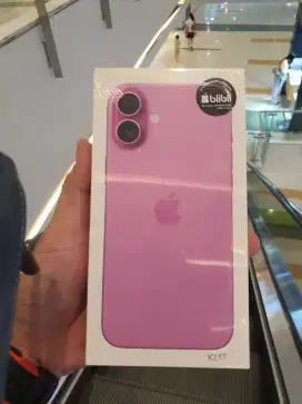 Iphone 16plus 256gb pink garansi blibli 1 tahun termasuk layar