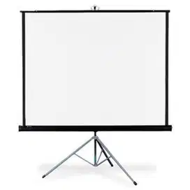LAYAR PROJECTOR TRIPOD SCREEN PROJECTOR 70” 178x178cm