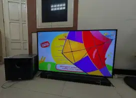 Jual cepet LED tv Polytron Soundbar edition ukuran 50
